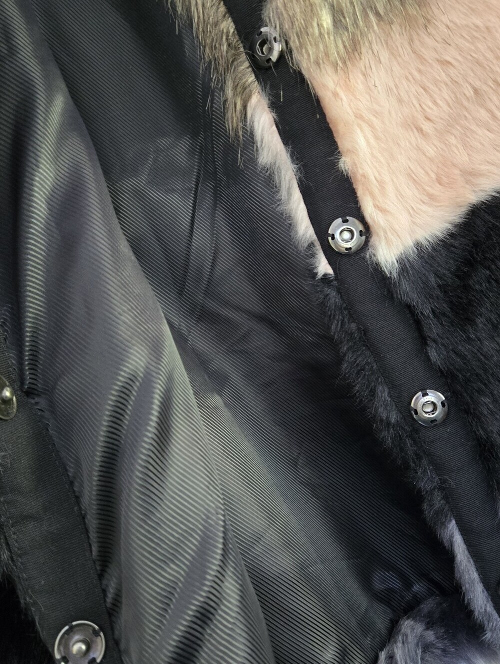 Vero Moda Color Block Short Faux Fur Medium Jacket - Picture 5 of 10